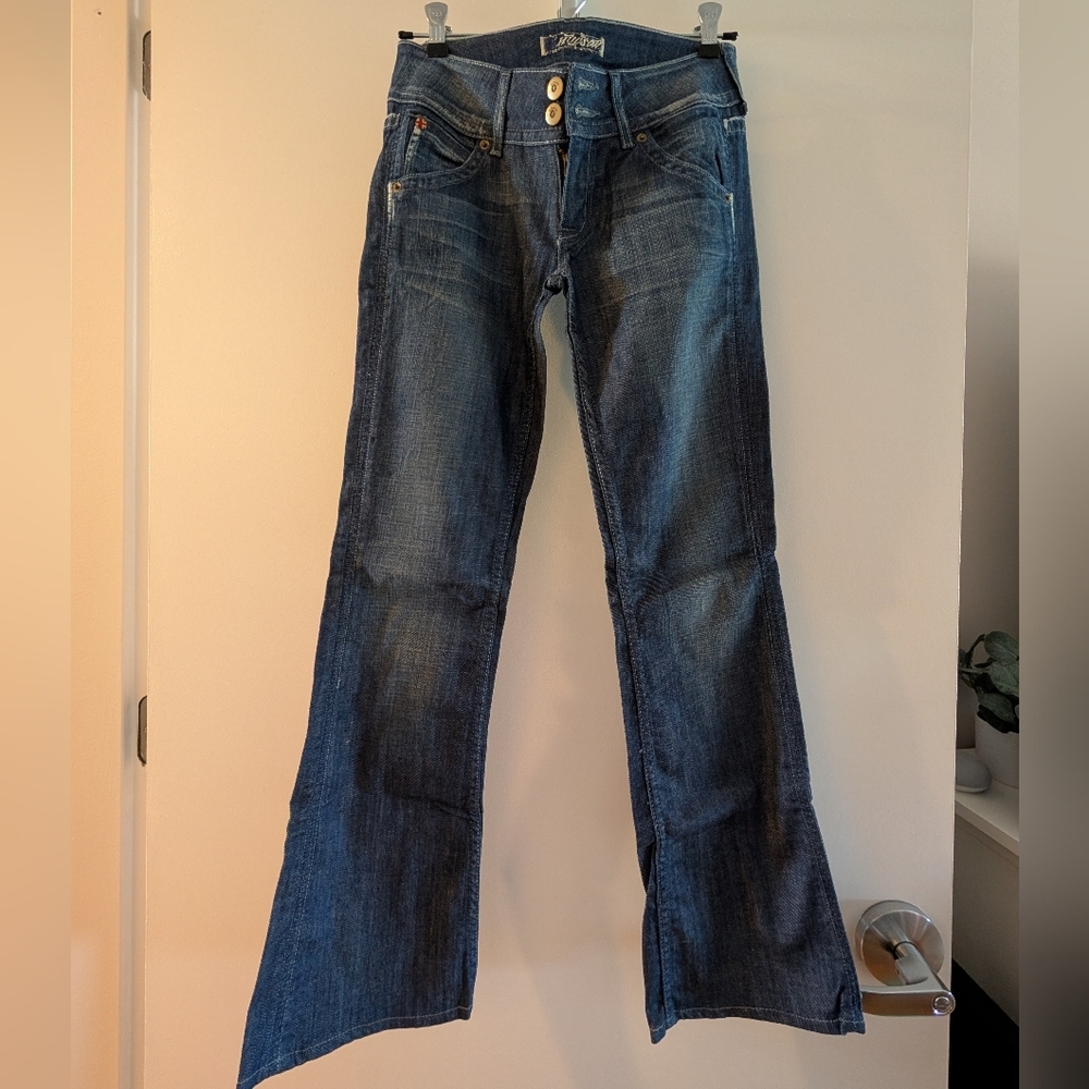 Hudson Jeans Y2K 2000s Low Rise Blue Flare Leg Denim Size 25